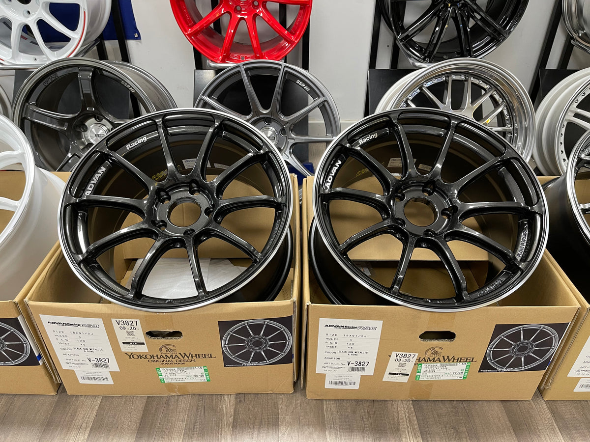 Advan RSIII 18x9.5+45 5x120 Racing Black Gunmetallic – Prospec