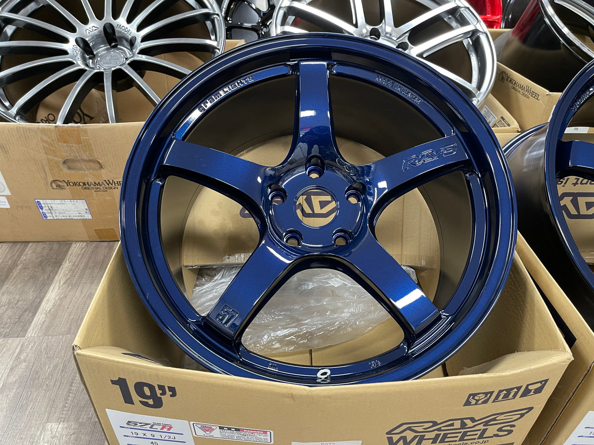 Gram Lights 57CR 19x9.5 +45 5-114.3 Eternal Blue Pearl