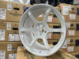 Advan RG-4 18x9.5 +45 5x100 Racing White Metalic & Ring