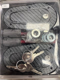 AeroCatch Flush Mount Hood Pins - locking CARBON