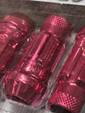 Muteki SR48 PINK CHROME Cone Seat Open End WHEEL LOCKS 32901Z) by Wheel Mate®.