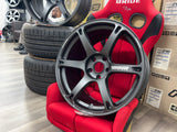 VOLK TE037 Staggered Set: 19x 9.5 et 25 5x120-72.6 19x10.5 et 34 5x120-72.6 Gunmetal