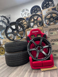 VOLK TE037 Staggered Set: 19x 9.5 et 25 5x120-72.6 19x10.5 et 34 5x120-72.6 Gunmetal