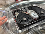 AeroCatch Flush Mount Hood Pins - locking CARBON