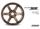 TE37 SAGA S-PLUS 18x9.5 et 38 5x114.3 Bronze