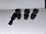 SSR Valve Stem Black Aluminum With SSR Caps set of 4