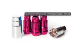 Muteki SR48 PINK CHROME Cone Seat Open End WHEEL LOCKS 32901Z) by Wheel Mate®.